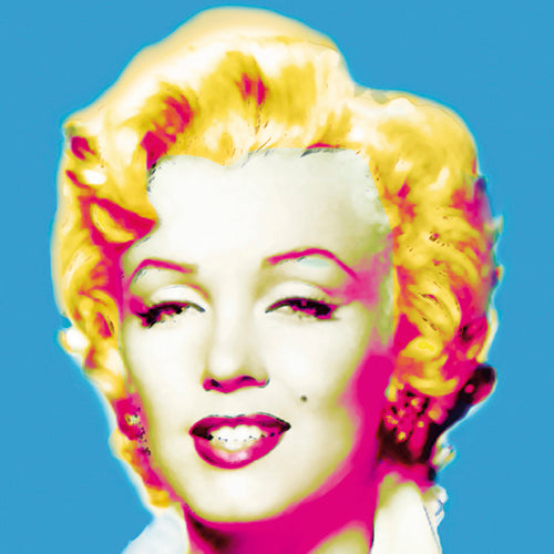 Marilyn in Blue by Wyndham Boutler | 11 3/4 x 11 3/4 Fine Art Print