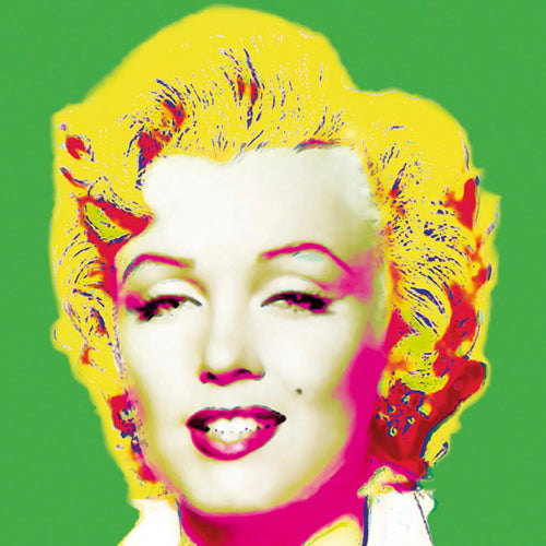 Framed Art Marilyn in Green by Wyndham Boutler | 11 3/4 x 11 3/4