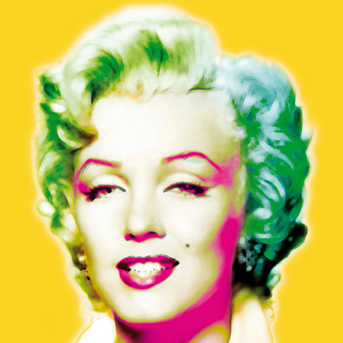 Marilyn in Yellow by Wyndham Boutler | 11 3/4 x 11 3/4 Fine Art Print