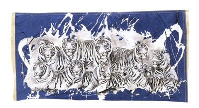 Nine White Tigers by Rolf Knie | 19 3/4 x 39 1/2 Fine Art Print