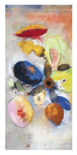 Fleurs by Odilon Redon | 39 1/2 x 19 3/4 Fine Art Print