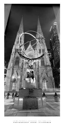 Saint Patrick's Cathedral, NYC by Henri Silberman | 39 1/2 x 19 3/4