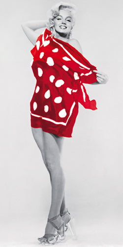 Marilyn at the Beach, 1953 by Bert Reisfeld | 39 1/2 x 19 3/4 Art P