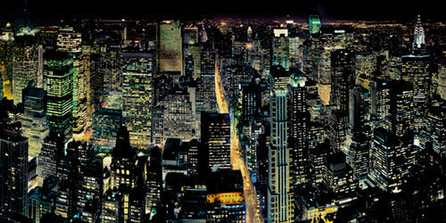 Framed Art NYC from the Emite State Building by Henri Silberman