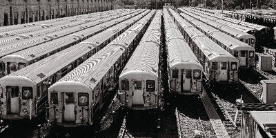 Railway Station by Matthias Pöltl | 19 3/4 x 39 1/2 Fine Art Print