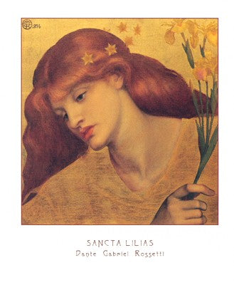 Sancta Lilias by Dante Gabriel Rossetti | 23 1/2 x 19 5/8 Fine Art Print