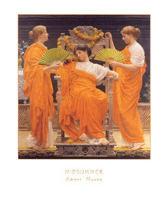 Midsummer by Albert Moore | 23 1/2 x 19 5/8 Fine Art Print