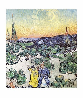 La Promenade le Soir a Saint-Remy by Vincent van Gogh