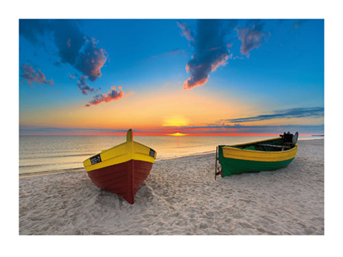 Framed Art Two Boats by Maya Sokolovska | 23 1/2 x 31 1/2