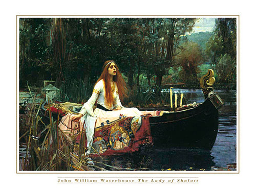 The Lady of Shalott by John William Waterhouse | 23 1/2 x 31 1/2 Ar