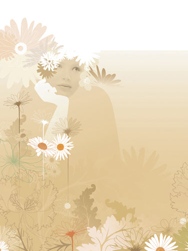 Daisy Lores I by Chellie Caroll | 31 1/2 x 23 1/2 Fine Art Print