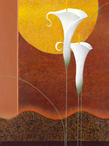 White Callas by Mira Latour | 31 1/2 x 23 1/2 Fine Art Print