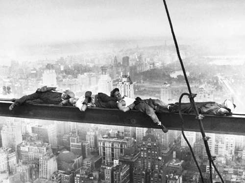Framed Art Sleeping Above Manhattan by Photography Collection | 23 1/2 x 31 1/...