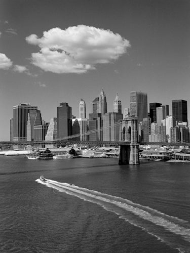 White Cloud Over Brooklyn Bridge by Henri Silberman