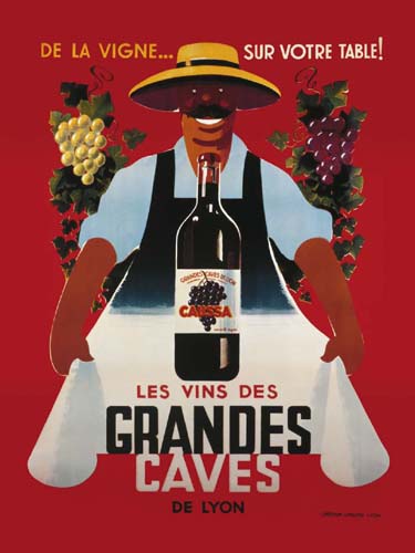 Framed Art Les Vins des Grandes Caves 31 1/2 x 23 1/2