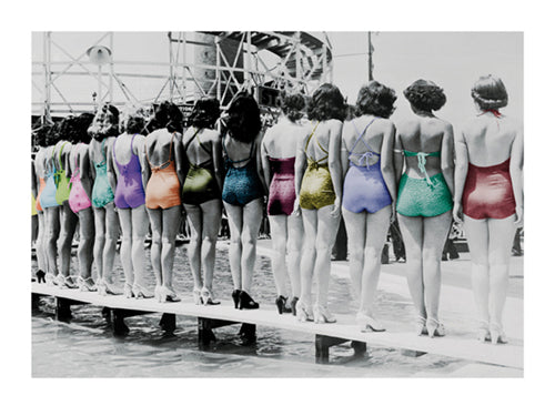 Coney Island Line-Up, 1935 by Photography Collection