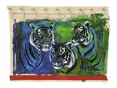 Framed Art Three Tigers by Rolf Knie | 23 1/2 x 31 1/2