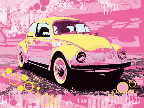 Vintage Beetle by Michael Cheung | 23 1/2 x 31 1/2 Fine Art Print