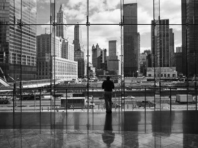 Looking at Ground Zero by Henri Silberman | 23 1/2 x 31 1/2 Fine Art Print