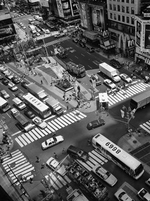 Times Square Crossing by Henri Silberman | 31 1/2 x 23 1/2 Fine Art Print