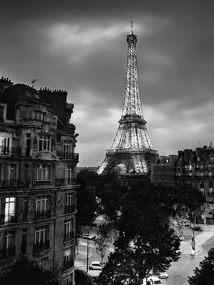 Eiffel Tower Evening by Henri Silberman | 31 1/2 x 23 1/2 Fine Art Print