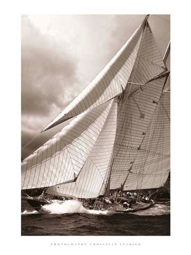 Schooner Mariette by Christian Fevrier | 31 1/2 x 23 1/2 Fine Art Print