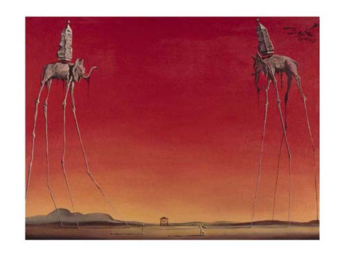 Les Elephants by Salvador Dali | 23 1/2 x 31 1/2 Fine Art Print