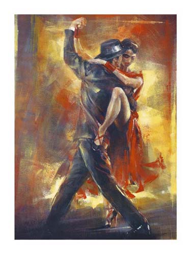 Framed Art Tango Argentino by Pedro Alvarez | 31 1/2 x 23 1/2