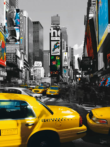 Framed Art Rush Hour on Broadway by Photography Collection | 31 1/2 x 23 1/2 A...