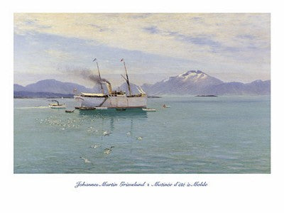 Framed Art Matinee d'Ete a Molde by Johannes Martin Grimelund | 23 1/2 x 31 1/...