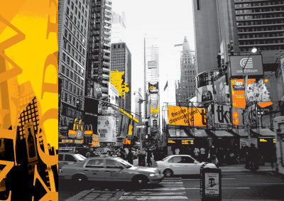 NYC Yellow by Cylia Woods | 23 1/2 x 31 1/2 Fine Art Print