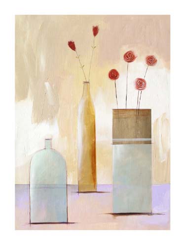 Still Life on Blue Table by Nicola Evans | 31 1/2 x 23 1/2 Fine Art Print