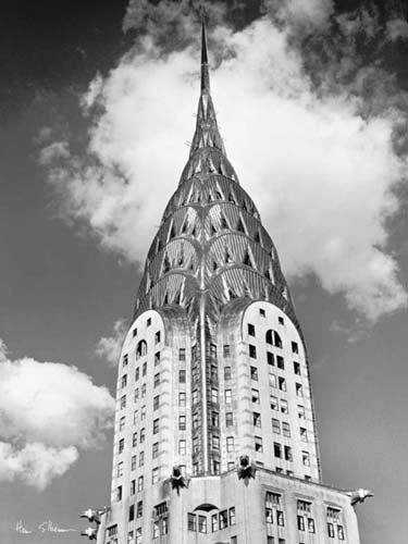 Top of Chrysler Building by Henri Silberman | 31 1/2 x 23 1/2 Art P