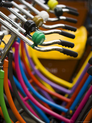 Colourful Bikes Amsterdam I by Neil Emmerson | 31 1/2 x 23 1/2 Art 