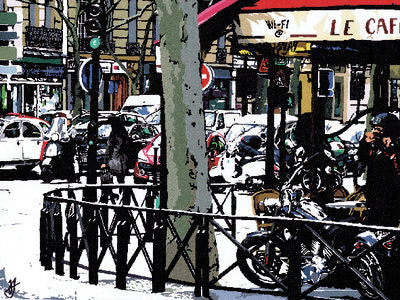 Framed Art Parisian Café by Jo Fairbrother | 23 1/2 x 31 1/2