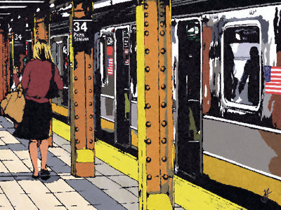 Penn Station by Jo Fairbrother | 23 1/2 x 31 1/2 Fine Art Print