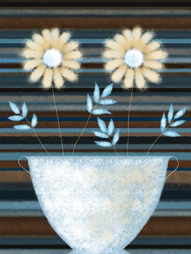 Two Golden Daisies by Jo Parry | 31 1/2 x 23 1/2 Fine Art Print