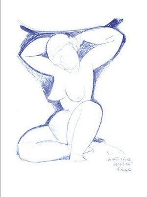 Caryatide by Amedeo Modigliani | 31 1/2 x 23 1/2 Fine Art Print