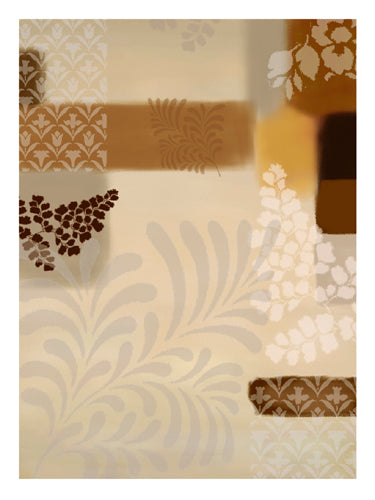 Composition en Brun et Crème I by Jo Parry | 31 1/2 x 23 1/2 Fine Art Print