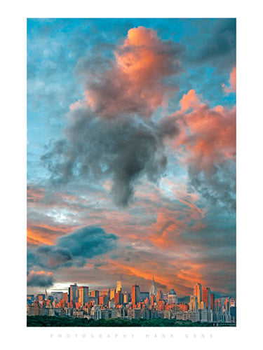 Manhattan Sunrise by Hank Gans | 31 1/2 x 23 1/2 Fine Art Print