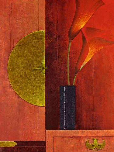 Still Life with Red Callas I by Mira Latour | 31 1/2 x 23 1/2 Art P