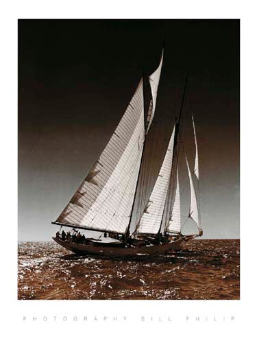 Sailing at Cowes I by Bill Philip | 31 1/2 x 23 1/2 Fine Art Print