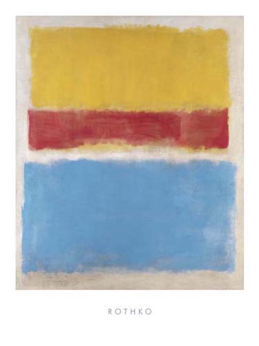 Untitled (Yellow, Red and Blue) by Mark Rothko | 31 1/2 x 23 1/2 Ar