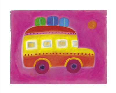Bus by Janie Coath | 9 1/2 x 11 3/4 Fine Art Print