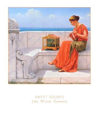 Sweet Sounds by John William Godward | 11 3/4 x 9 1/2 Fine Art Print