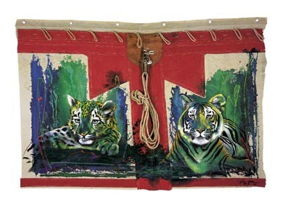 White Tiger and Cub by Rolf Knie | 9 1/2 x 11 3/4 Fine Art Print