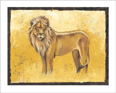 The Lion Stands Proud by Philippe Genevrey | 9 1/2 x 11 3/4 Fine Art Print