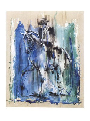 Caballero Azul by Rolf Knie | 11 3/4 x 9 1/2 Fine Art Print