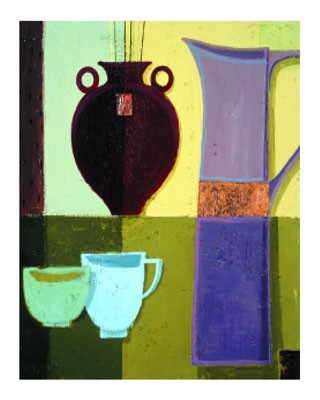 Eggshell Blue Cup by Jennifer Hammond | 11 3/4 x 9 1/2 Fine Art Print