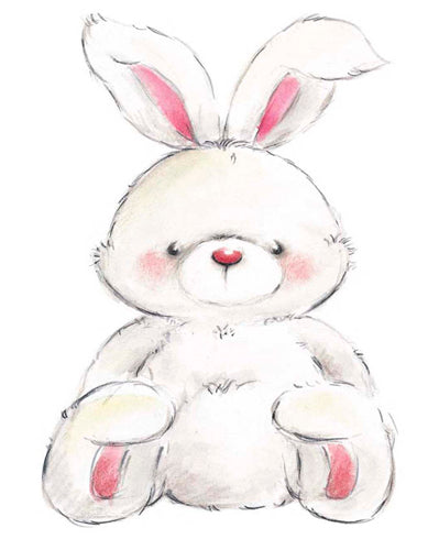 Framed Art Rabbit by Makiko | 11 3/4 x 9 1/2